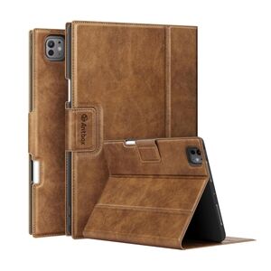 iPad Pro 11 Inch Case 2024 M4, Premium Vegan Leather